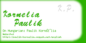 kornelia paulik business card